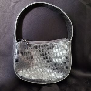 NWOT Silver JustFab Bag